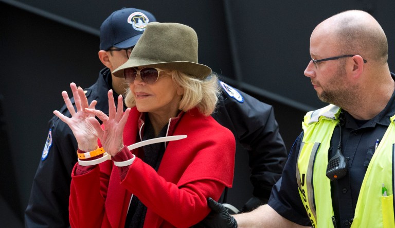 Jane Fonda to spend night in jail after fourth arrest at weekly climate change protest