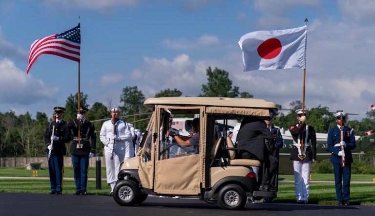 Russia and China stage ‘show of force against Japan’ as Biden holds Camp David summit