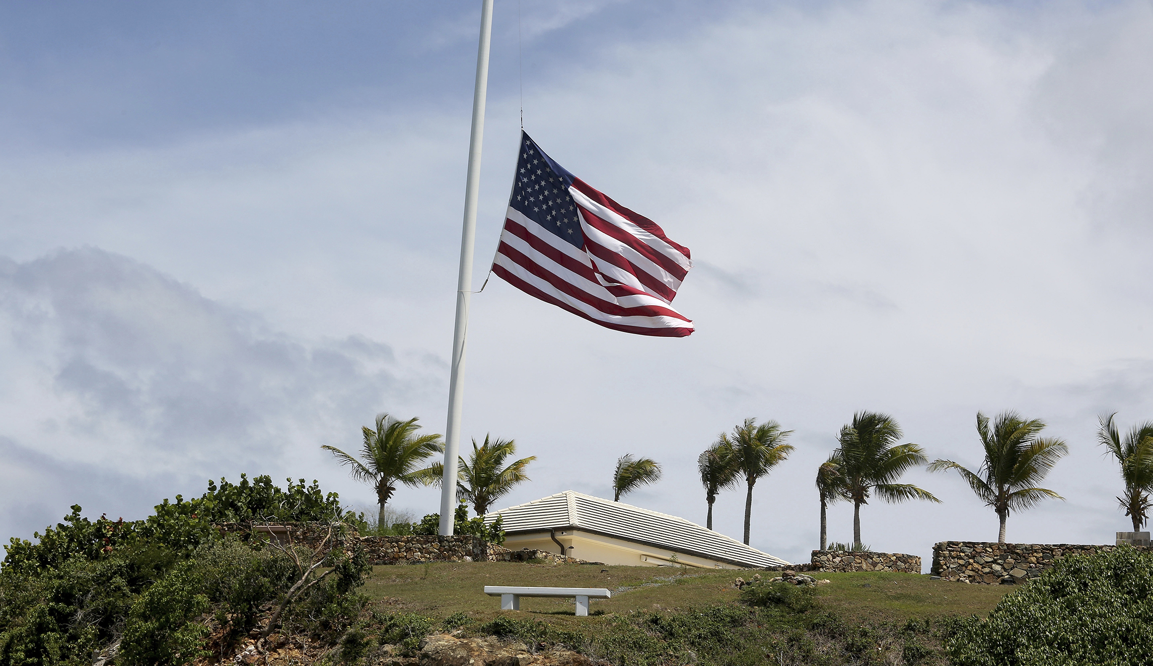 Flags on Epstein’s ‘Pedophile Island’ lowered to half-staff