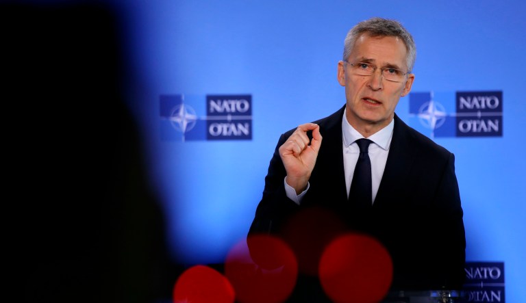 NATO chief announces alliance will not deploy combat troops to Ukraine