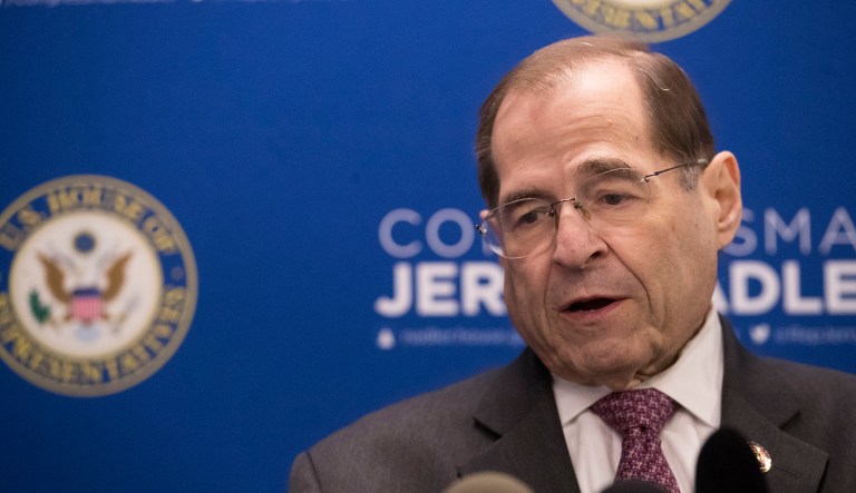 U.S. Rep. Jerrold Nadler, D-N.Y., chair of the House Judiciary Committee, speaks during a news conference, Thursday, April 18, 2019, in New York.