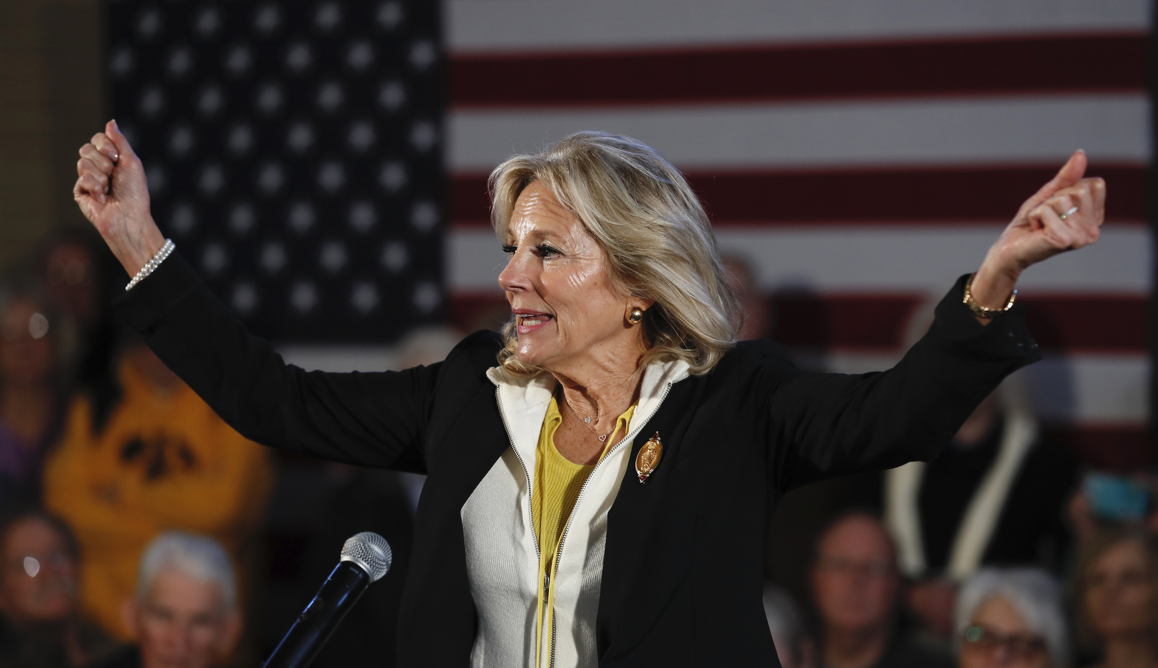 WATCH: Jill Biden confronts heckler at husband’s counter-Trump rally