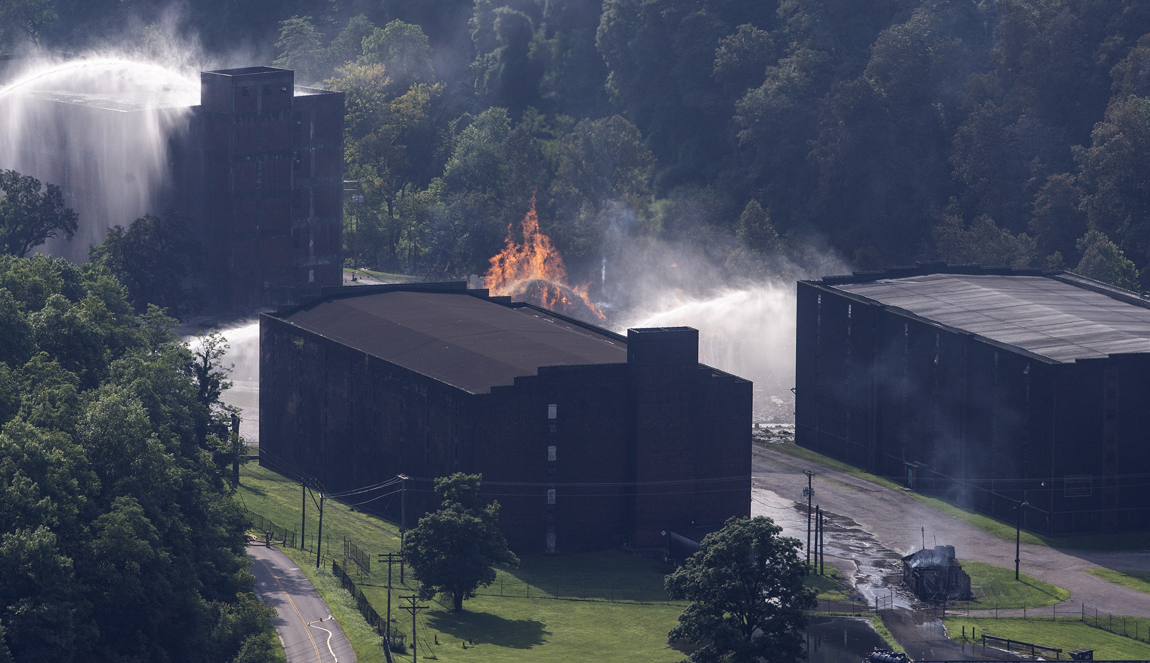 Thousands of barrels of Kentucky bourbon consumed in massive blaze