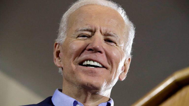 Former Vice President and Democratic presidential candidate Joe Biden speaks during a rally at the Teamster Local 249 Hall in Pittsburgh Monday, April 29, 2019.