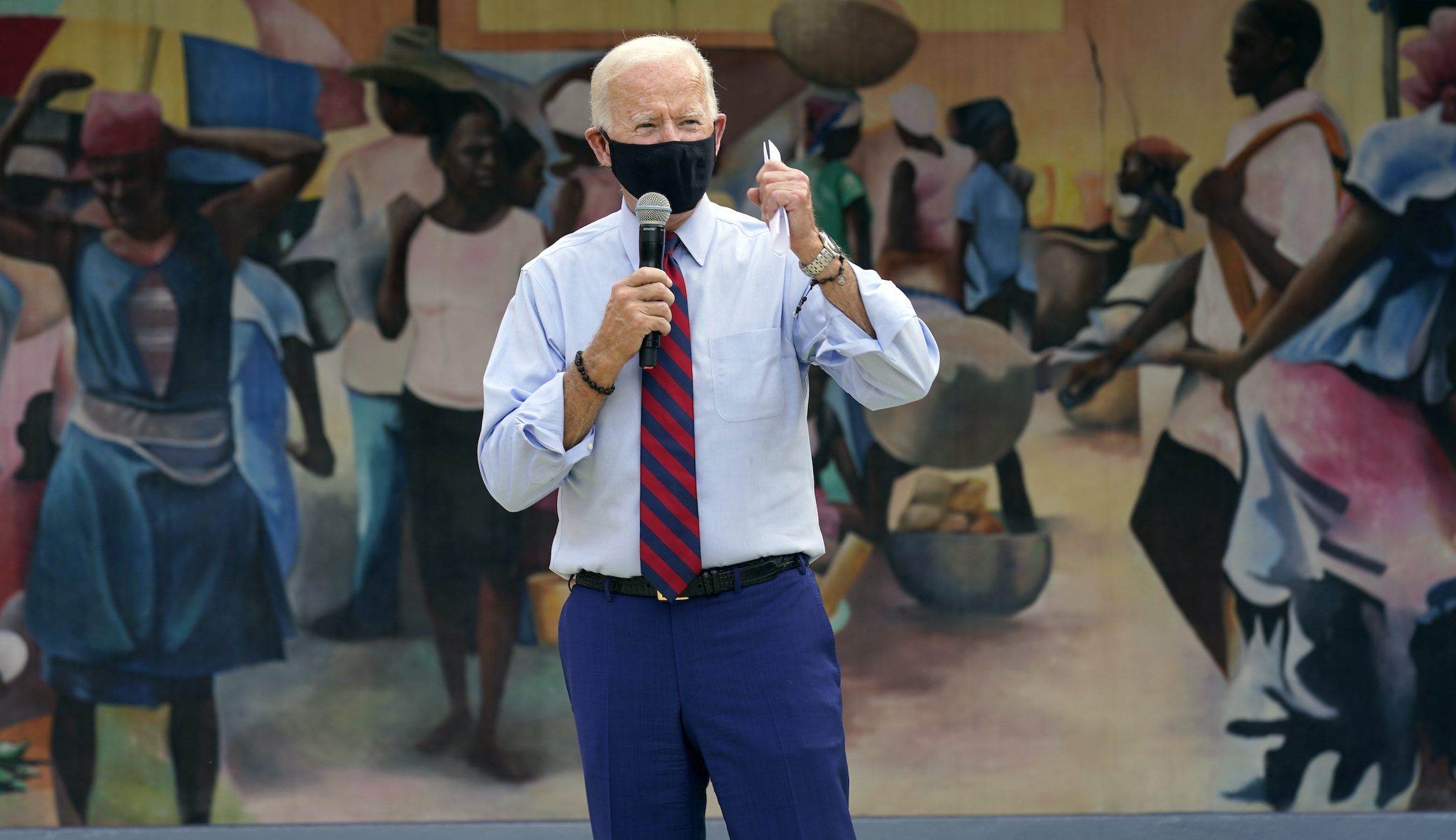 ‘Now that he’s busy tweeting’: Biden returns to tough-on-Trump message as president leaves hospital