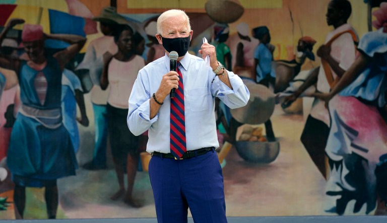 ‘Now that he’s busy tweeting’: Biden returns to tough-on-Trump message as president leaves hospital