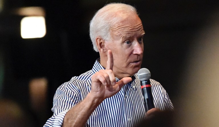 Former Vice President Joe Biden speaks at a town hall on Wednesday, Aug. 28, 2019, for his presidential campaign in Spartanburg, S.C. 