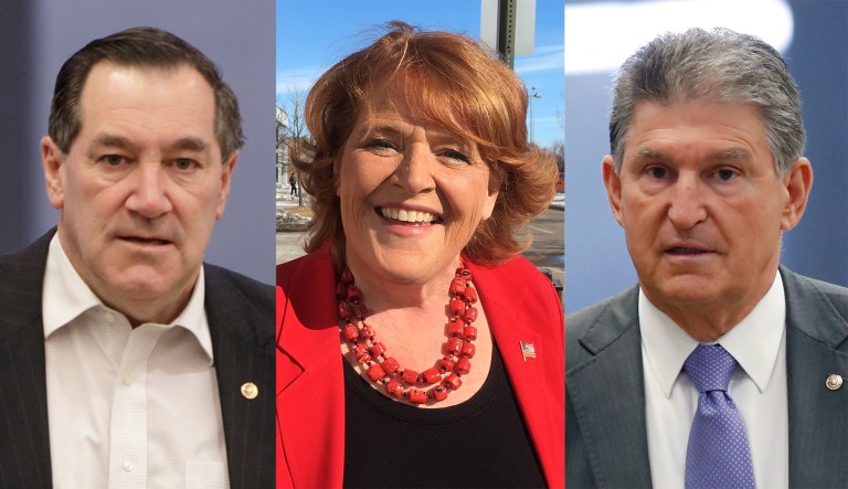 Sens. Joe Donnelly, Heidi Heitkamp, and Joe Manchin.