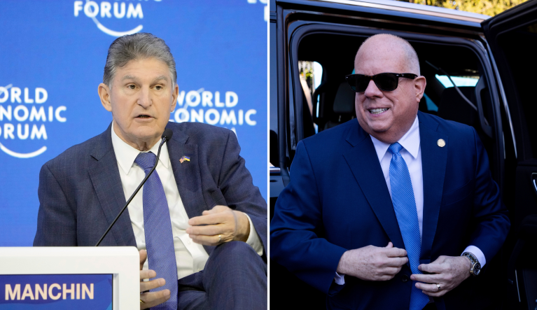 Larry Hogan dismisses possible No Labels run from Joe Manchin