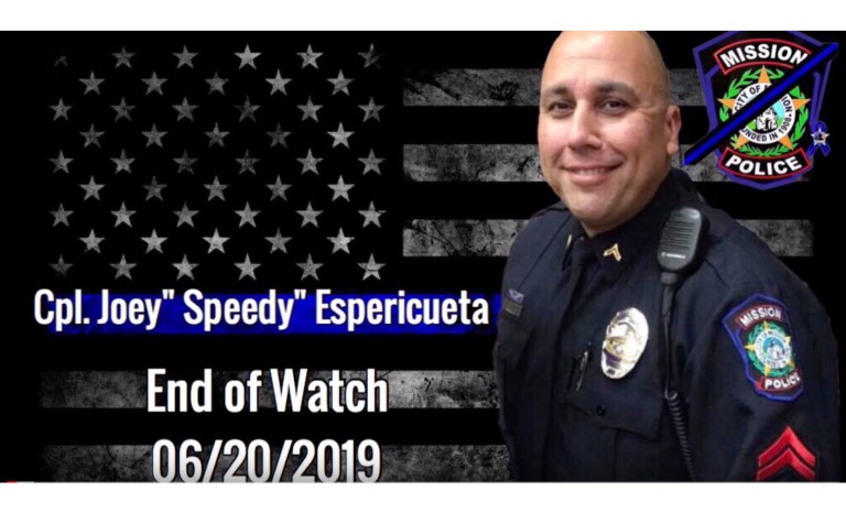 Watch: Boy who lost father in line of duty greeted by dozens of police on first day of school