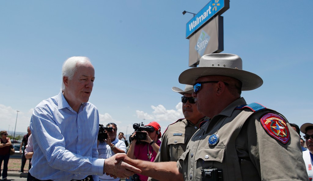 John Cornyn knocks Trump critics for blaming mass shootings on president