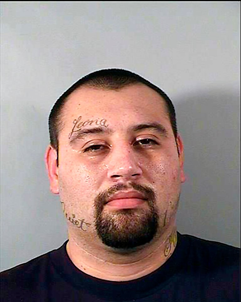 This photo shows Justin William Flores, who is the alleged gunman in a Southern California shootout that killed two police officers in June.