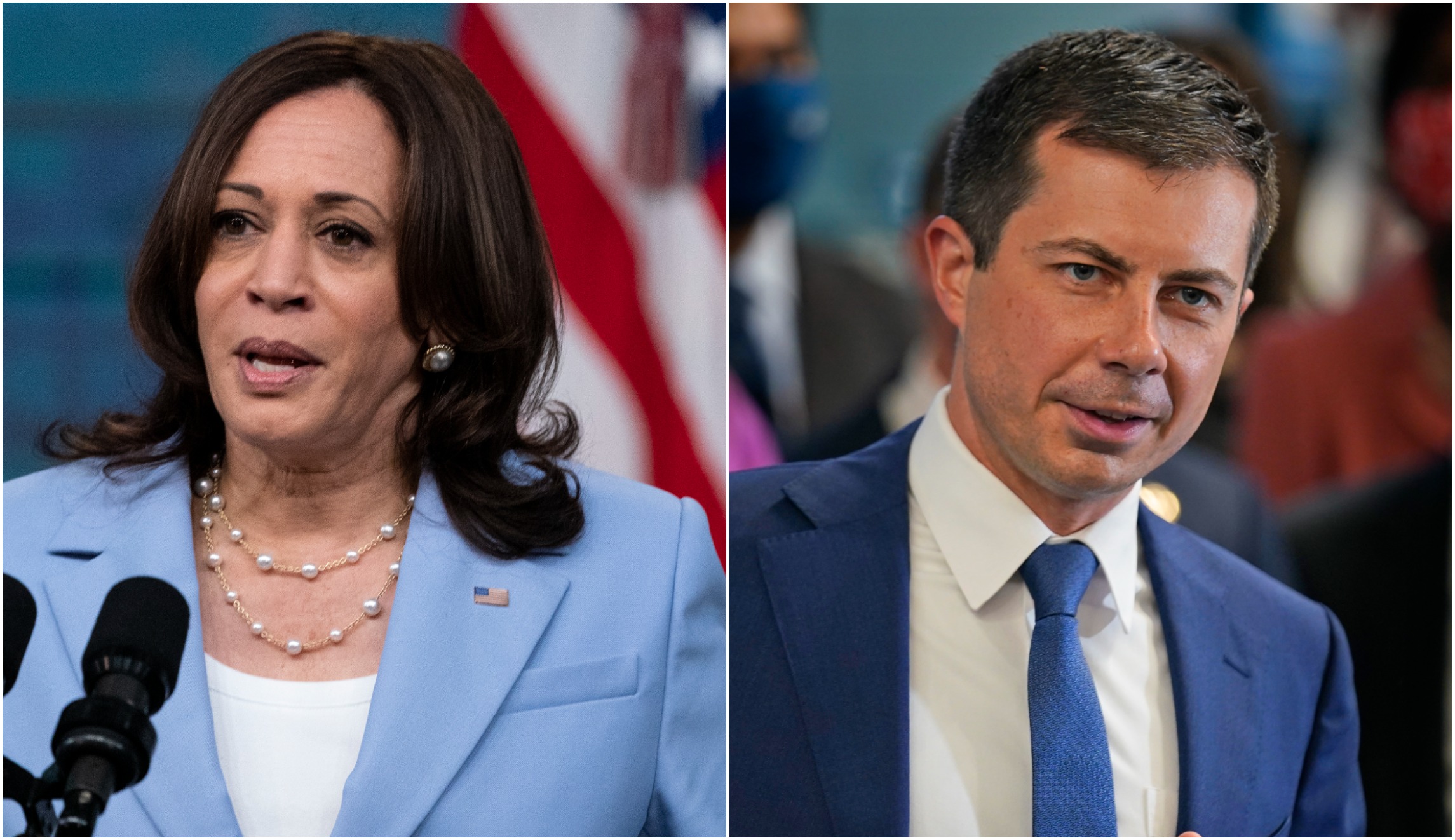 Kamala Harris and Pete Buttigieg 6-30-21