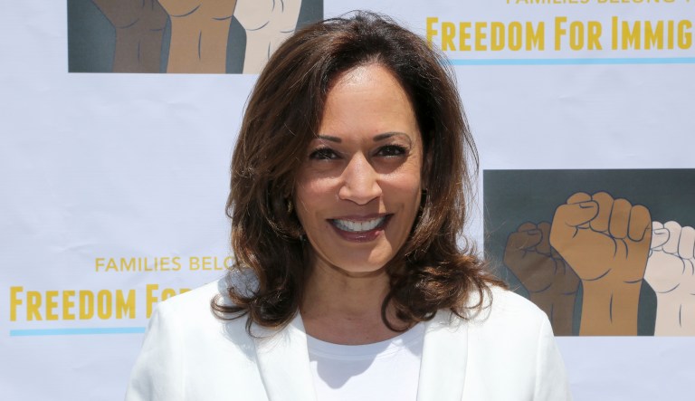 United States Senator for California Kamala Harris attends the "Families Belong Together: Freedom for Immigrants" March on Saturday, June 30, 2018, in Los Angeles.