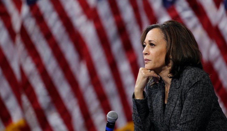 Trump campaign tiptoes around ‘Kamala is a cop’