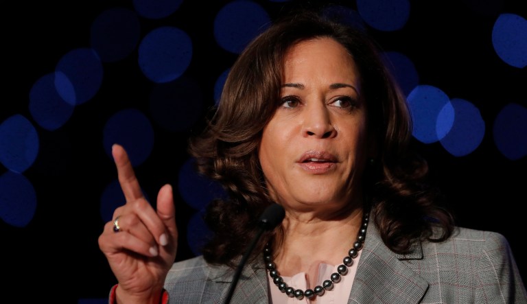 Democratic Presidential Candidate Sen. Kamala Harris, D-Calif., speaks at the Alpha Kappa Alpha Sorority South Central Regional Conference in New Orleans, Friday, April 19, 2019.