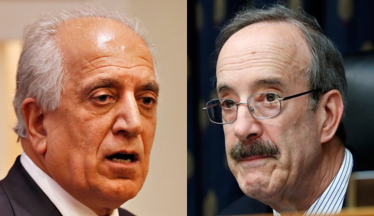 Zalmay Khalilzad and Rep. Eliot Engel.
