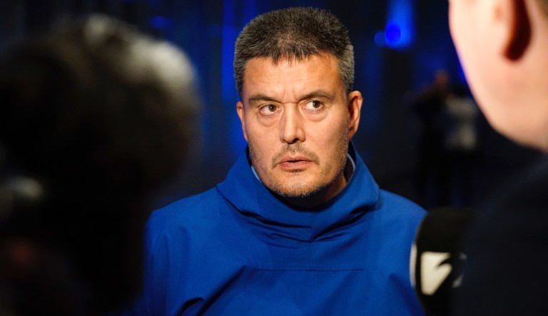 This photo Greenland Premier  Kim Kielsen  speaks to media after  the Nordic Prime Ministers' Meeting in Reykjavik, Iceland, on Tuesday 20 August, 2019.