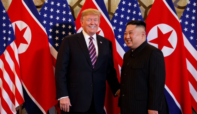 President Donald Trump meets North Korean leader Kim Jong Un, Wednesday, Feb. 27, 2019, in Hanoi.