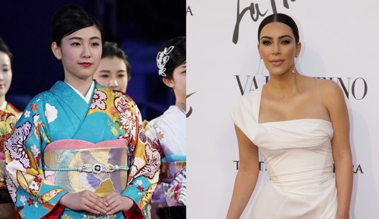 Kim Kardashian West earned some backlash from Japanese people and others on social media who object to her appropriation of the traditional Japanese kimono as part of the name of her upcoming shapewear line. West announced her Kimono Solutionwear on Instagram, Tuesday, June 25, 2019. 