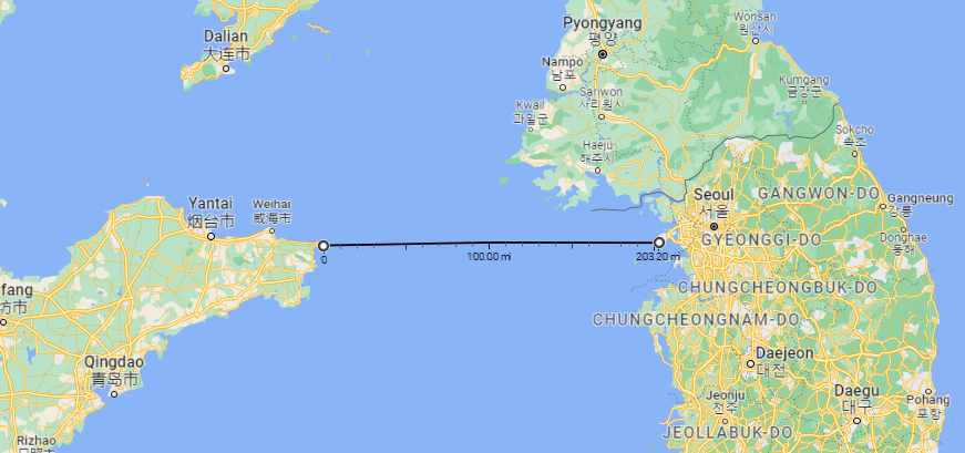 Yellow Sea transit