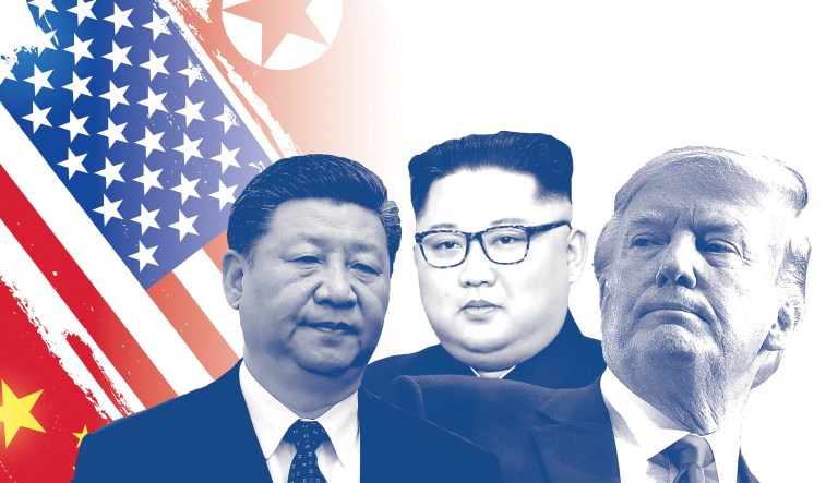 President Trump spoke with Chinese President Xi Jinping on Friday about the escalating tension between the U.S. and North Korea over the latter's nuclear weapon program. (AP Photo/Alex Brandon)