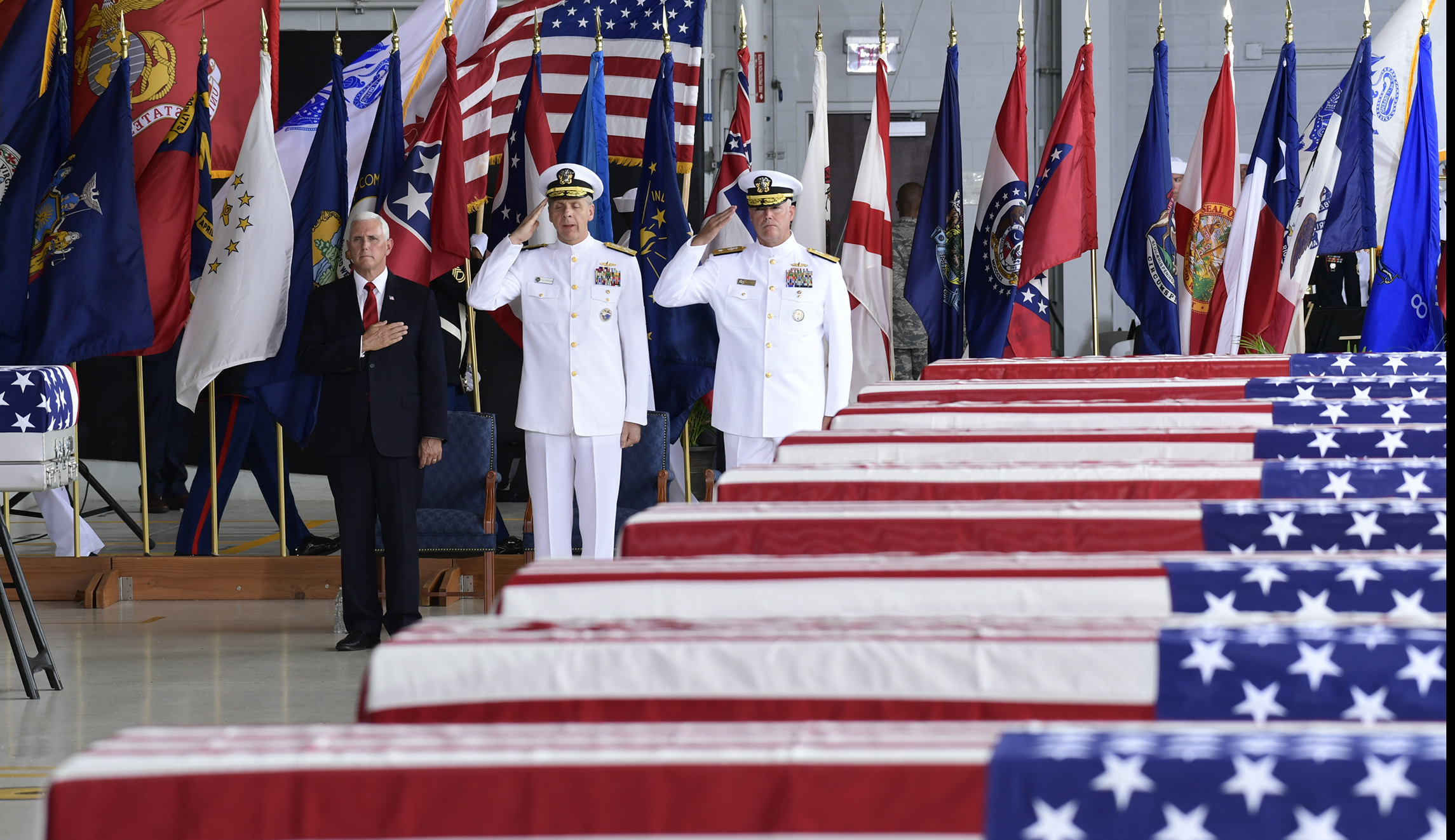 Mike Pence scolds mainstream media outlets that did not cover ceremony honoring return of Korean War remains