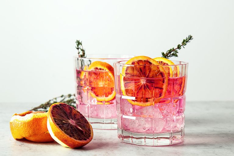 Pink gin