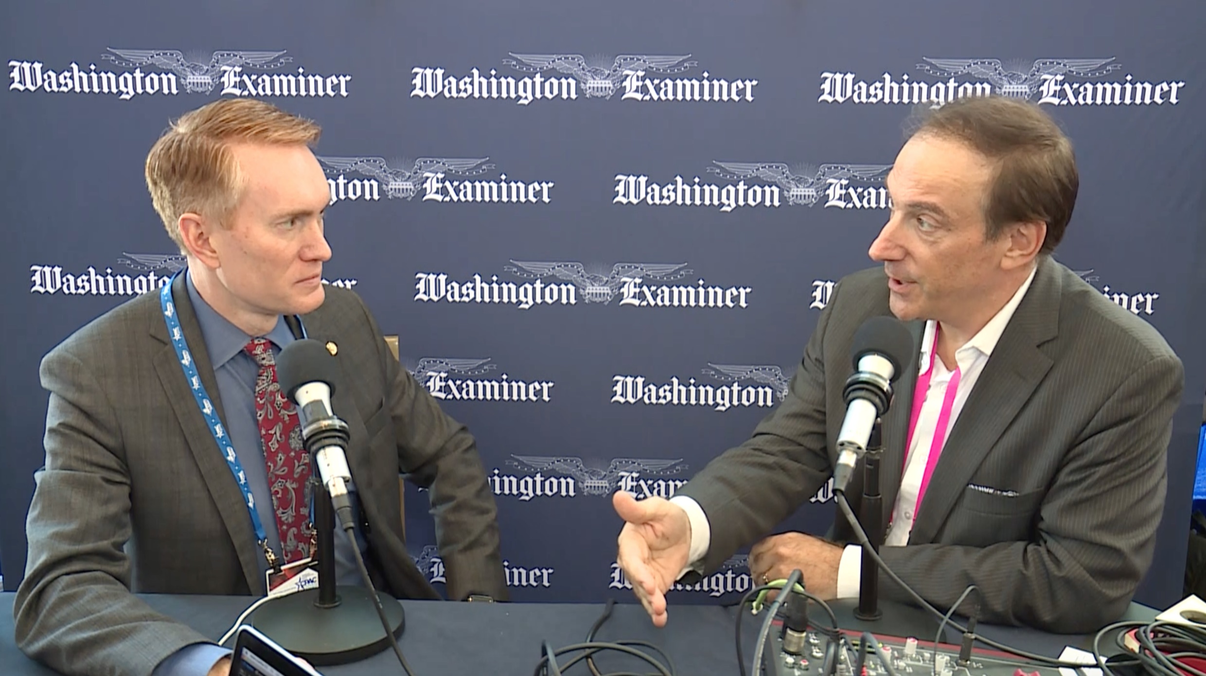 Larry O’Connor with Sen. James Lankford at CPAC 2019