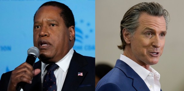 WATCH: Larry Elder says Newsom will not run for president in 2024 because black women voters want Kamala Harris