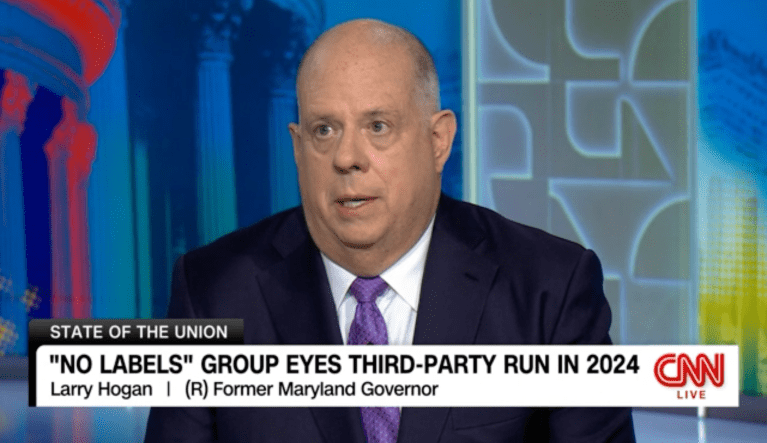 Larry Hogan says he’s not currently considering a 2024 third-party bid