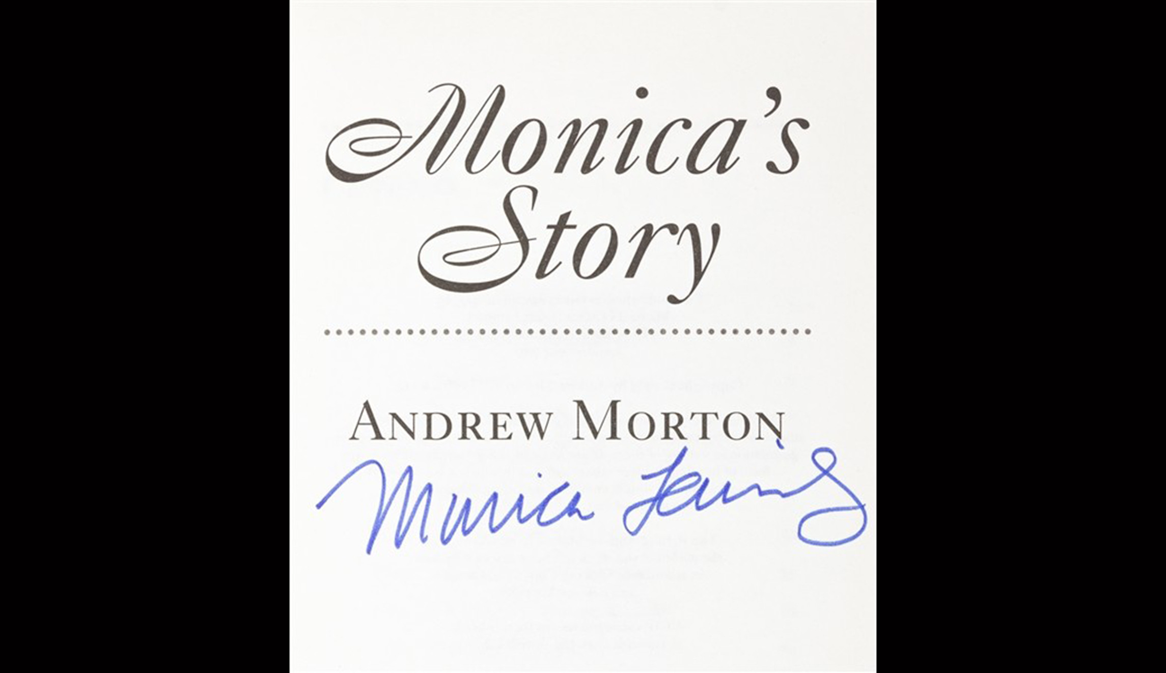 Shock: Monica Lewinsky’s autograph sells for twice Bill Clinton’s