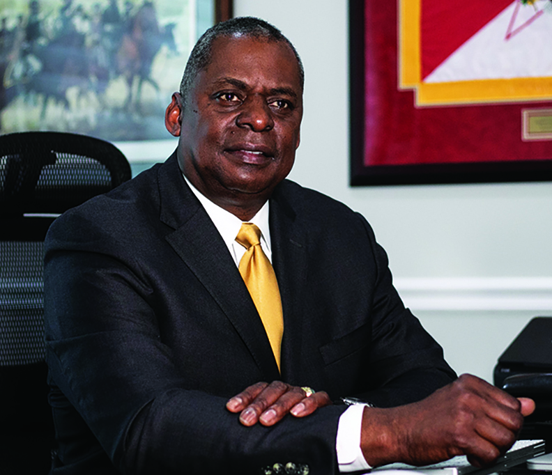 Retired United States Army General, Lloyd James Austin III, at his home in Virginia, Friday, April 19, 2019.