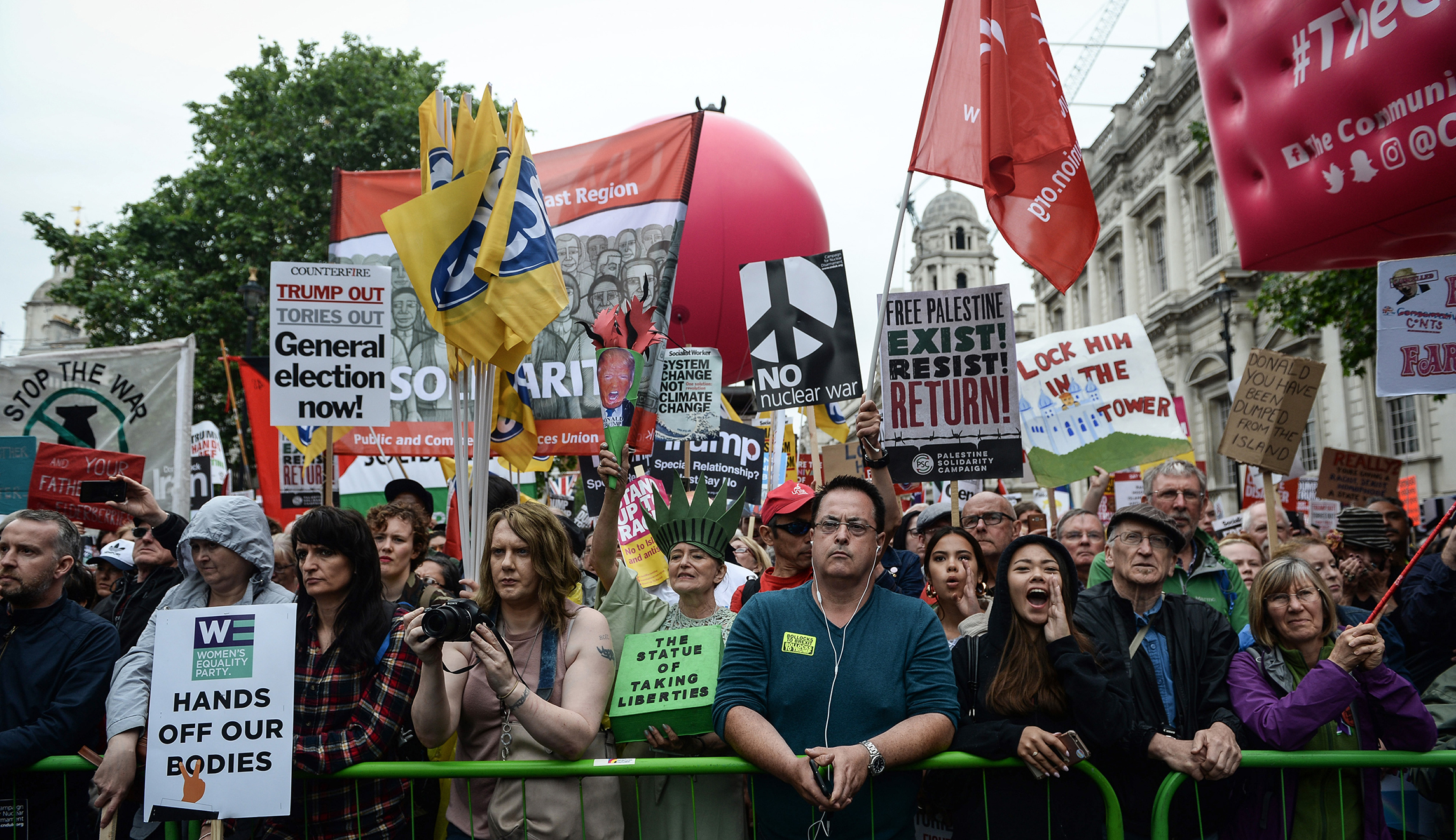 Here’s how we know many British ‘anti-Trump’ protesters are actually just anti-American