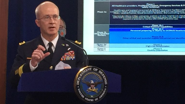 DOD will prioritize its healthcare workers with first 44K doses