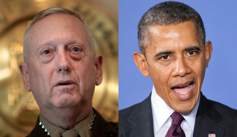 Jim Mattis, Barack Obama.