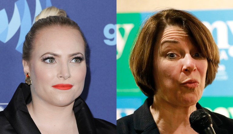 Meghan McCain and Amy Klobuchar are pictured.