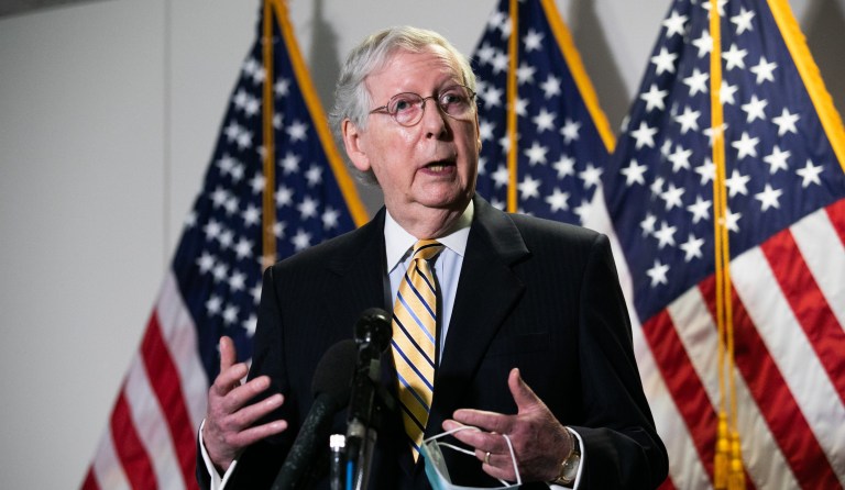 ‘We’re on defense’: Mitch McConnell says GOP senators ‘understand’ chance of losing majority in November