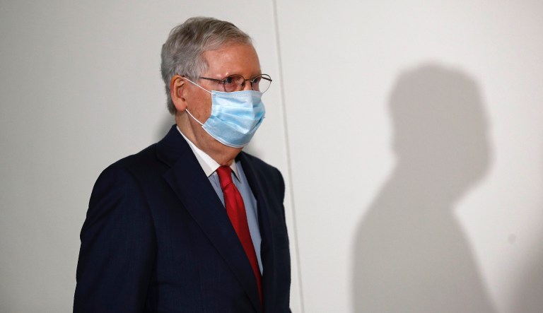 ‘There should be no stigma’: McConnell urges wearing a mask in public