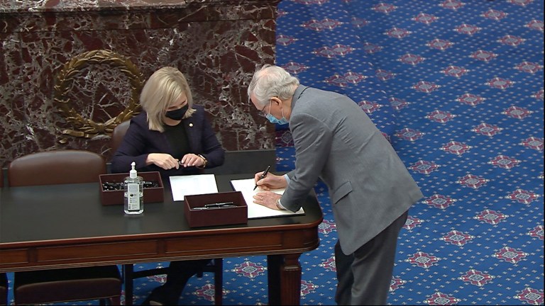 McConnell: ‘I’ll listen to the evidence’ at Trump impeachment trial