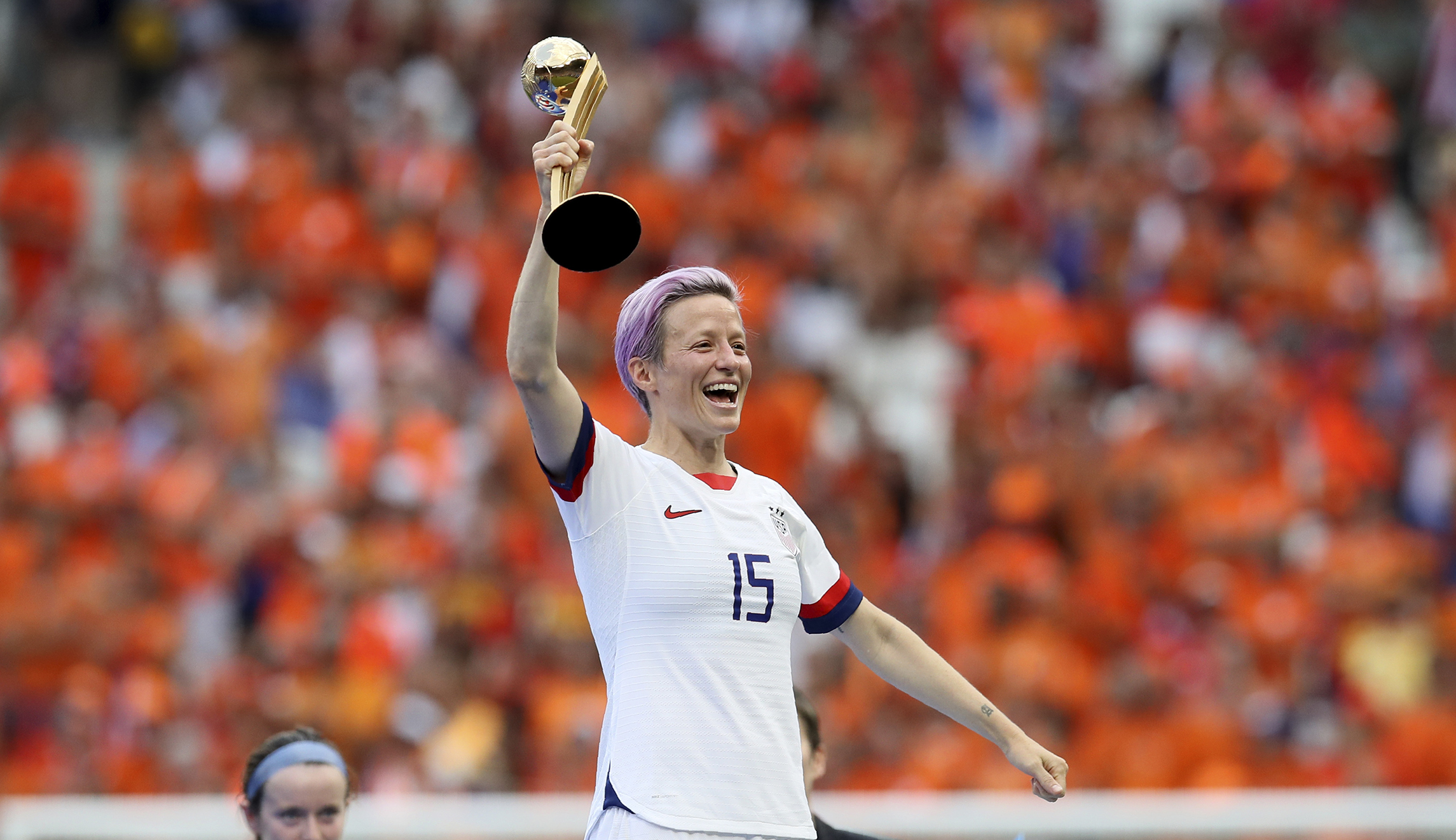 Megan Rapinoe says she will talk to anyone who ‘believes the same things we believe in’