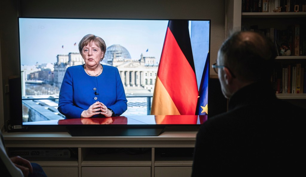 Angela Merkel tests negative in first coronavirus screening