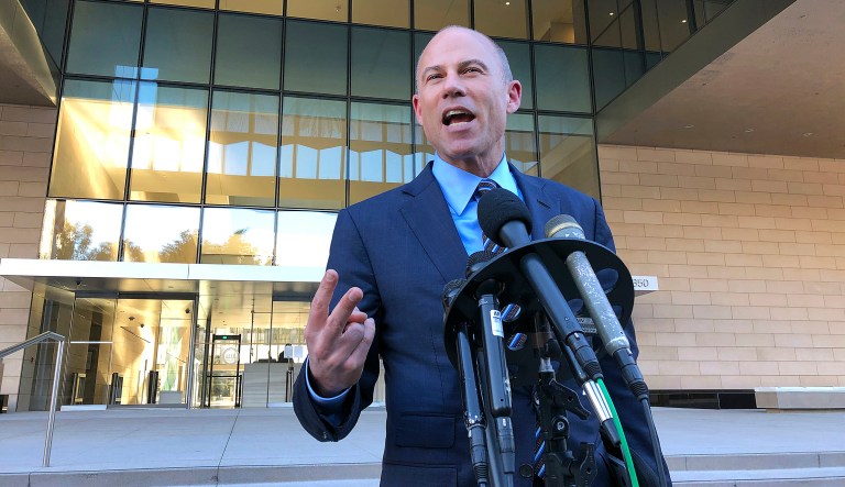 Michael Avenatti becomes the last person in America to realize he isn’t actually running for president Michael Avenatti, lawyer for porn actress Stormy Daniels, speaks to reporters outside federal court in Los Angeles Monday, Dec. 3, 2018. He said that demands by lawyers for President Donald Trump for legal fees amounting to nearly $800,000 for filing a failed defamation lawsuit against him were "absurd and outrageous." Trump attorney Charles Harder told a federal judge in Los Angeles Monday that his firm put in more than 500 hours on the case. Daniels alleges she had an affair with Trump in 2006. She sued him after he dismissed her claims of being threatened to keep quiet about the tryst as a "total con job."