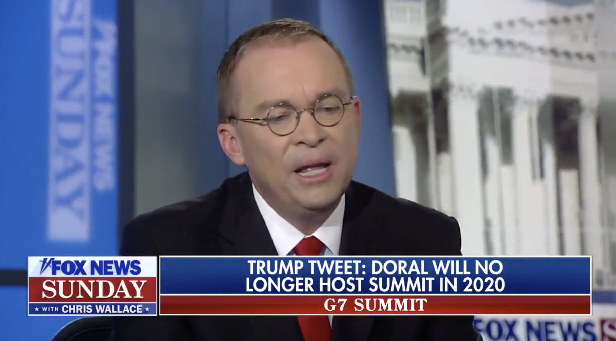 Mulvaney defends Trump on Doral selection for G-7