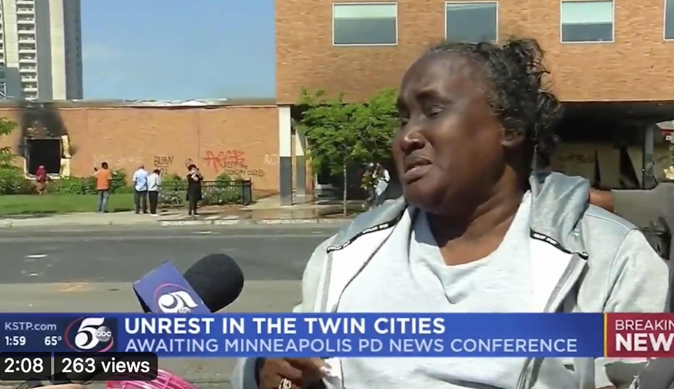 ‘Not going to bring George back’: Minnesota resident breaks down while describing damage done during protests