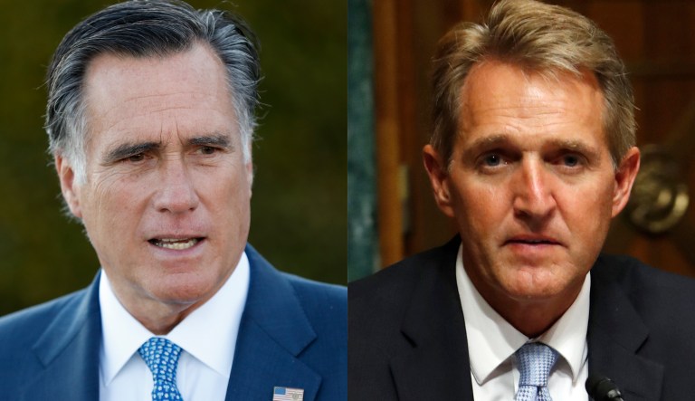 Mitt Romney and Jeff Flake.
