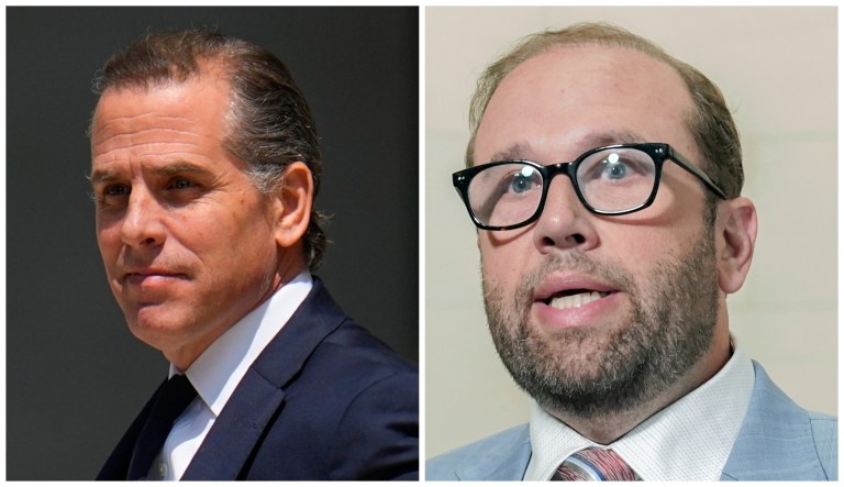 Left: Hunter Biden; Right: Rep. Jason Smith (R-MO), chairman of the House Ways and Means Committee