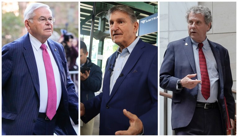 Sens. Bob Menendez (D-NJ), Joe Manchin (D-WV), and Sherrod Brown (D-OH)