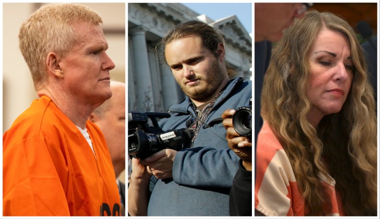 Left: Alex Murdaugh; Center: David DePape; Right: Lori Vallow Daybell