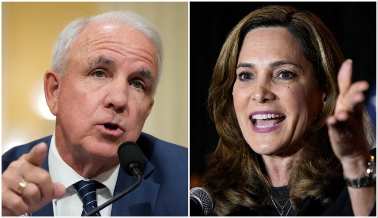 Carlos Gimenez (Left), Maria Elvira Salazar (right)